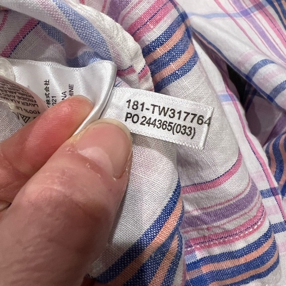 Women’s Tommy Bahama 100% Linen Long Sleeve Button Down Size Medium. - Picture 11 of 15